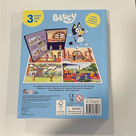 NEW! Bluey “My Busy Books” Children’s Toy/Book | Unopened | Comes with figurines - Picture 2 of 6